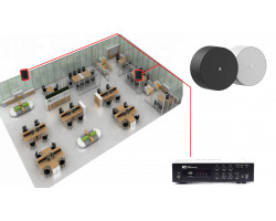 Акустическая система для офиса 2 настенных колонки AUDAC NELO706